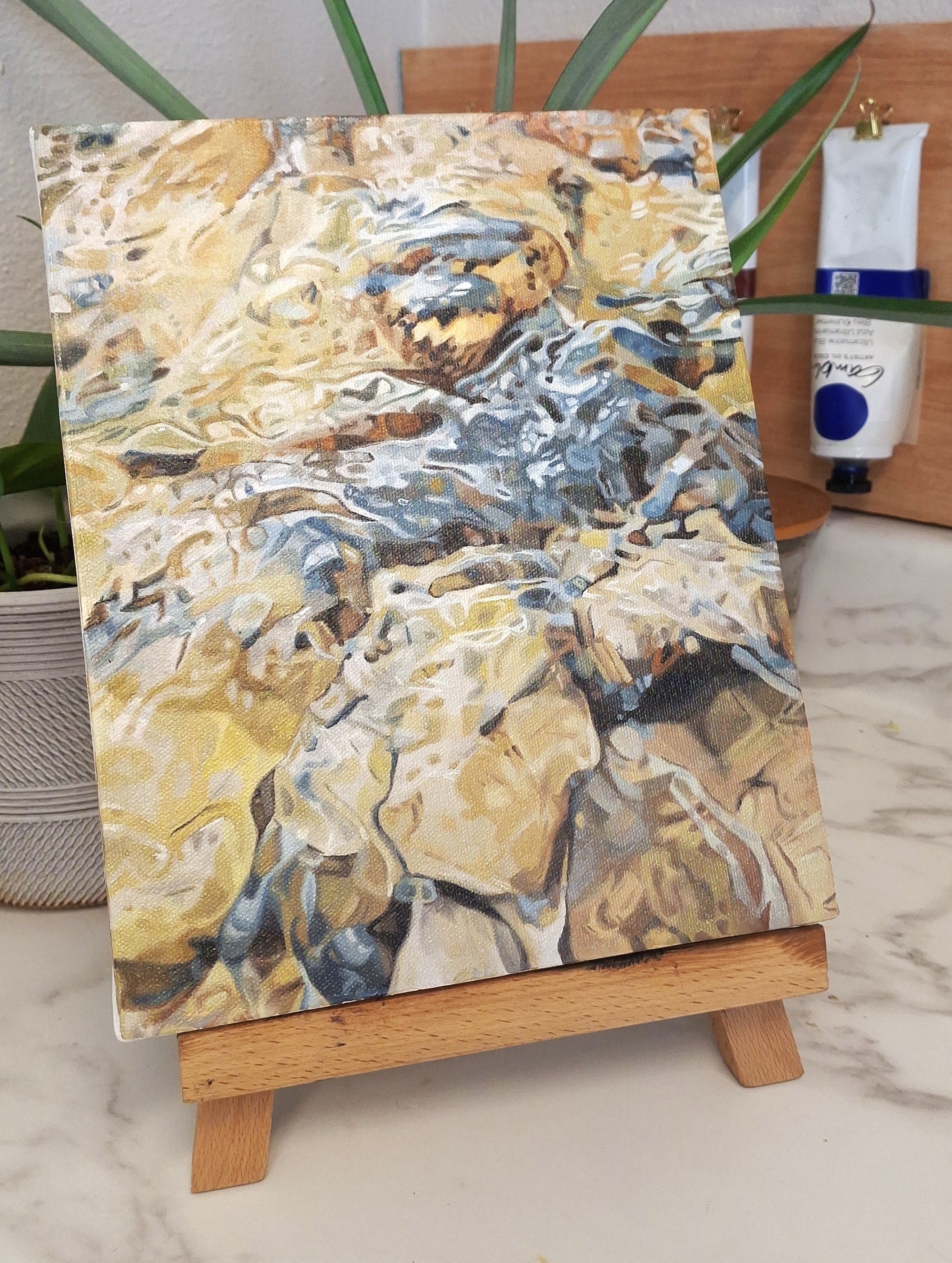 "As the Water Flows" Original 8x10 Oil Painting