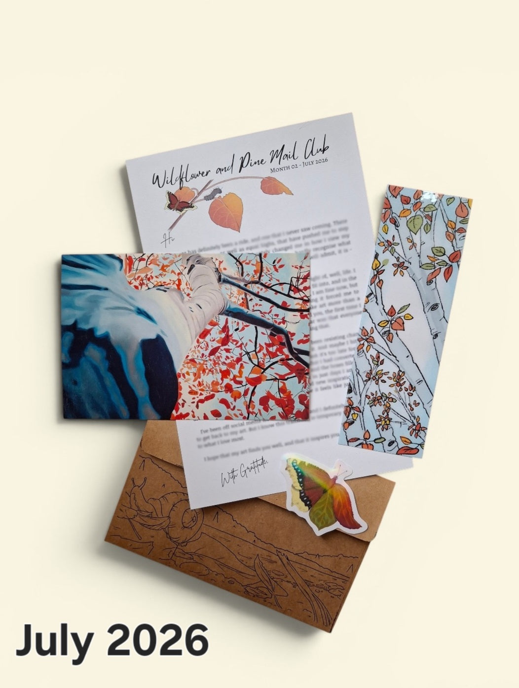 Wildflower and Pine Art Mail Club - Monthly Reoccurring